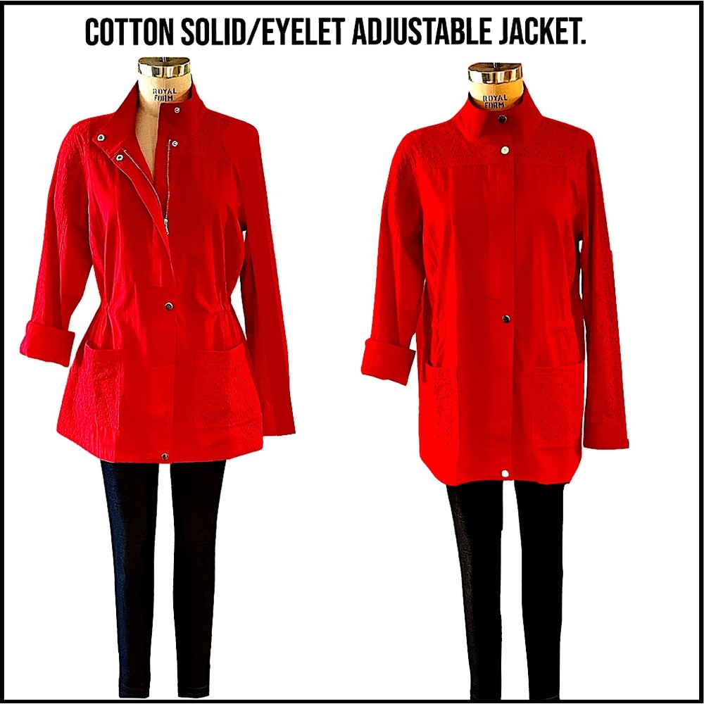 Cotton Eyelet Jacket w/ Waist Cinching Detail. Sz: Small. $26 or Best Offer!